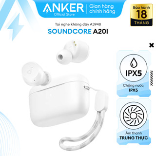  Tai nghe bluetooth không dây Soundcore A20i | Nhỏ gọn | 28 giờ phát nhạc | Sạc nhanh - A3948 
