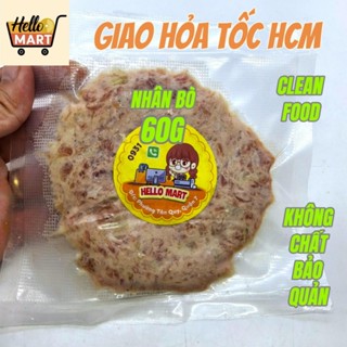 [Hỏa tốc] - NHÂN BÒ HAMBURGER (60G) LOẠI 1 - Thực phẩm sạch