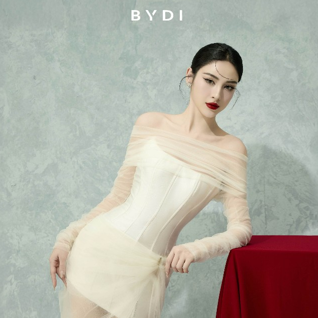 [BYDI DESIGN] Mary Dress | Đầm Thiết Kế Trễ Vai Dáng Dài Sang Trọng, Nữ Tính Nhẹ Nhàng