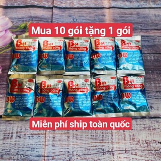   Mua 10 tặng 1  Bột thông cống DW - Thông tắc đường ống bồn cầu bồn rửa mặt 