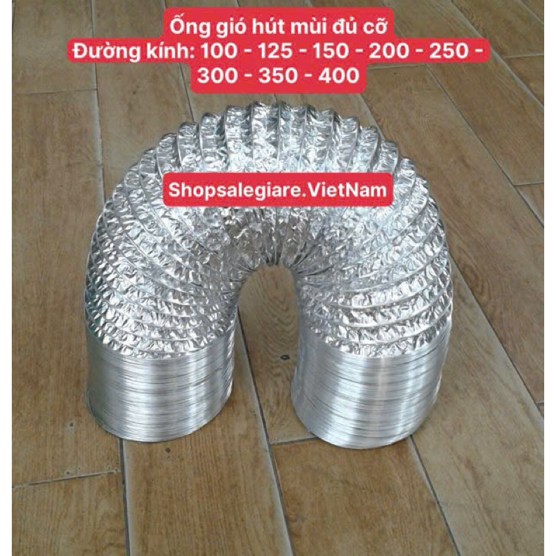 Ống bạc thông gió, hút mùi 8 mét