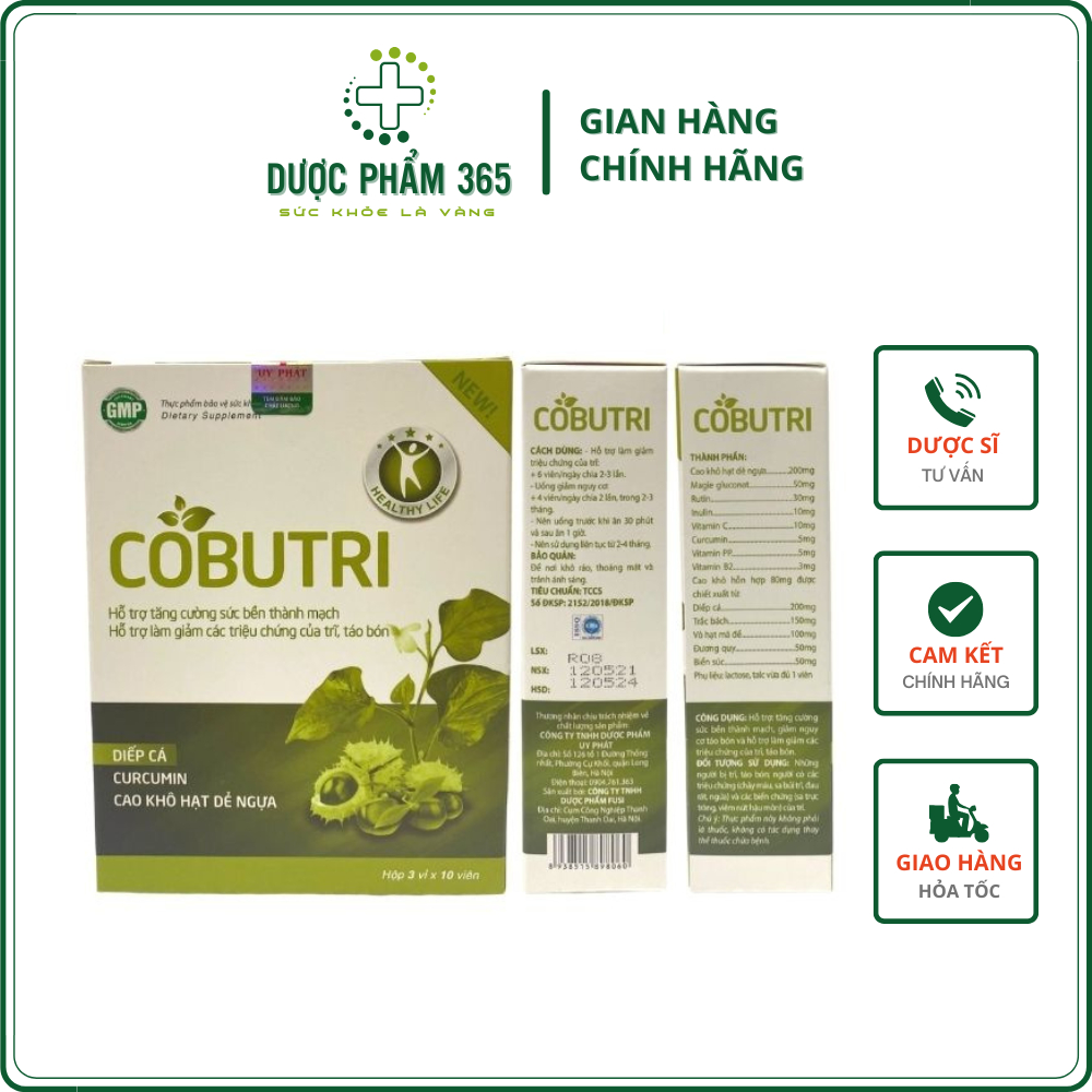 ✔️COBUTRI - Hết trĩ, táo bón sau sinh