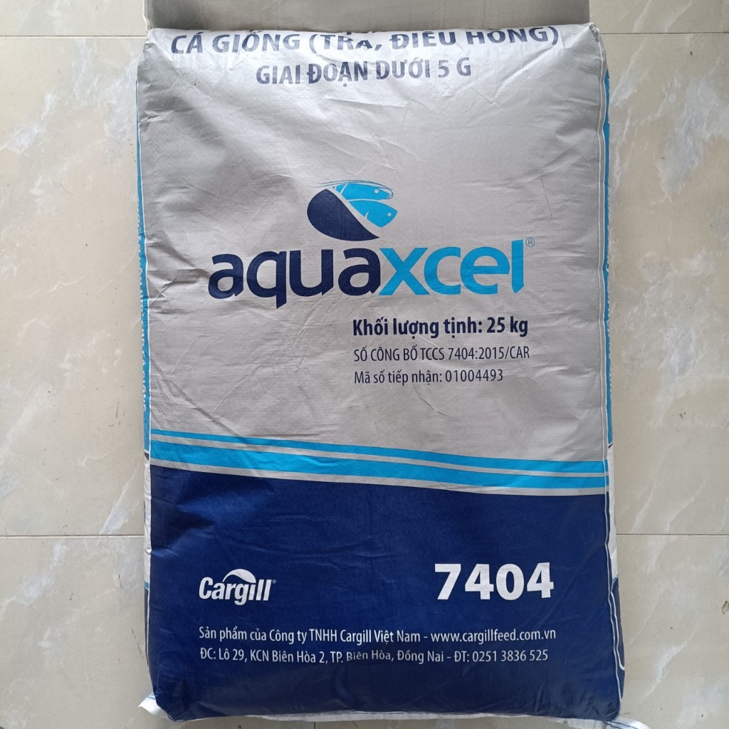 Cám Cá Cargill 7404 42% Đạm Mồi Câu Cá Tra , cá Diêu hồng...
