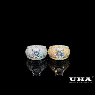 N938 Nhẫn UNISEX đính đá CZ cao cấp sáng lấp lánh - UHA