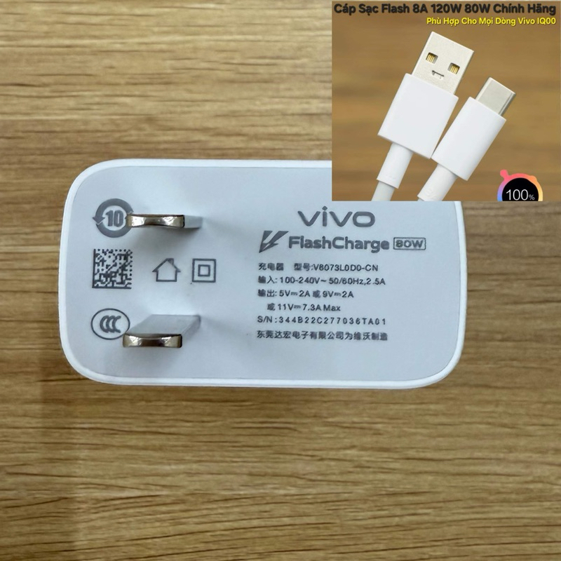 【 chính hãng 】 sạc nhanh vivo 80w