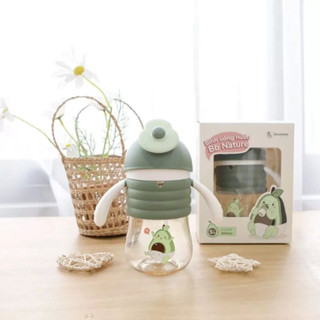 Bình Tập Uống Nước Cho Bé Leon ToBé/ Bình Nước BB Nature Chính Hãng Chống Sặc Cho Bé 300ml