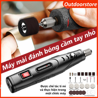 Máy mài khuôn, mài đánh bóng mini  - sạc pin. Bộ 28 chi tiết. Cắt, khắc, phay, mài, vẽ, cắt tỉa, đánh bóng