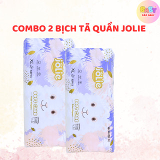 2 Bịch Tã Bỉm Quần Jolie 100 Miếng giá tại Kho Siêu Mềm Mịn, Siêu Khô Thoáng Đủ Size Cho Bé Từ 5KG - 20KG