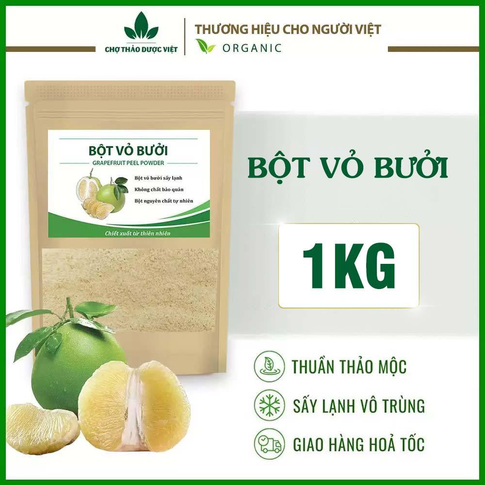 Bột vỏ bưởi 1kg, nguyên chất, hỗ trợ giảm cân, giảm mỡ máu, thanh lọc, đẹp da, kích thích mọc tóc