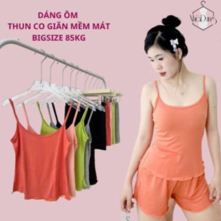 <HỎA TỐC>Đồ bộ thun cotton lụa ôm co giãn 4 chiều kiểu dáng sexy siêu mát Nhã Dung Store <A74>