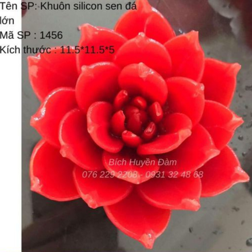 Khuôn silicon sen đá lớn 1456