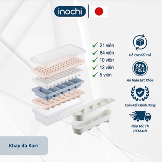Khay đá vuông Kari 84 viên - Hàng chính hãng tiêu chuẩn nhật bản Khay dễ dàng xếp chồng và lau chùi