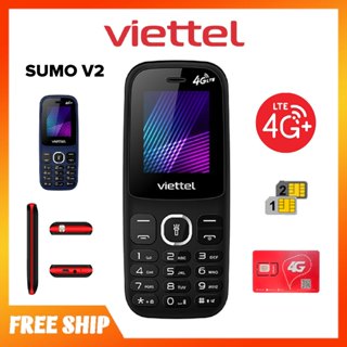 Điện thoại 4G Viettel Sumo V2 (LTE) 2 sim 2 sóng, hỗ trợ bluetooth, thẻ nhớ - Hàng chính hãng