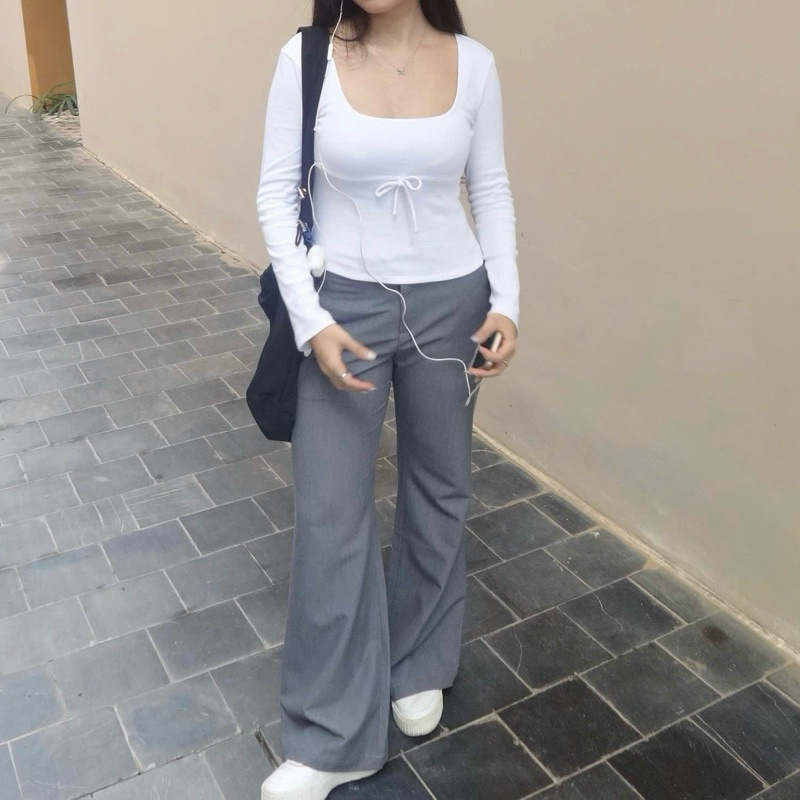 Quần cạp trễ ống loe - Comfy Pants