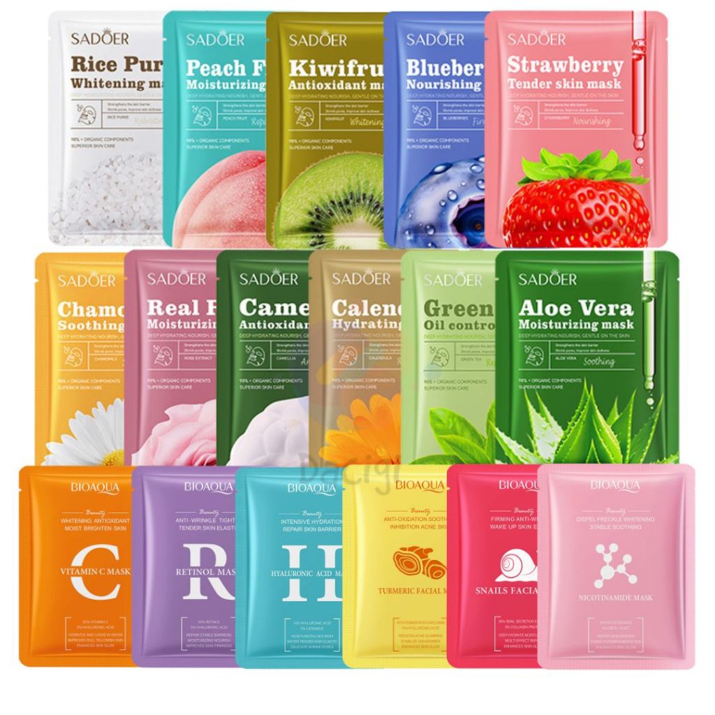 Mặt nạ giấy dưỡng da cấp ẩm mờ thâm, mặt nạ bổ sung collagen tinh chất ốc sên nội địa Trung