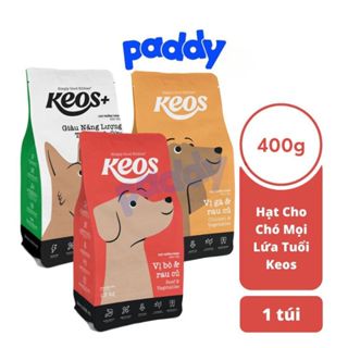   400g  Thức Ăn Hạt Cho Chó Mọi Lứa Tuổi Keos 