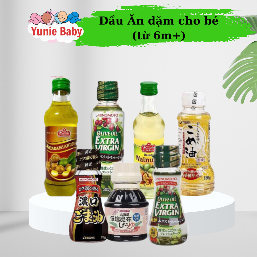 Combo dầu ăn dặm cho bé từ 6m+