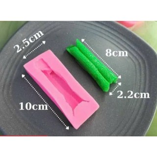 Khuôn silicon lá sen cuốn làm rau câu, socola, nến, fondant