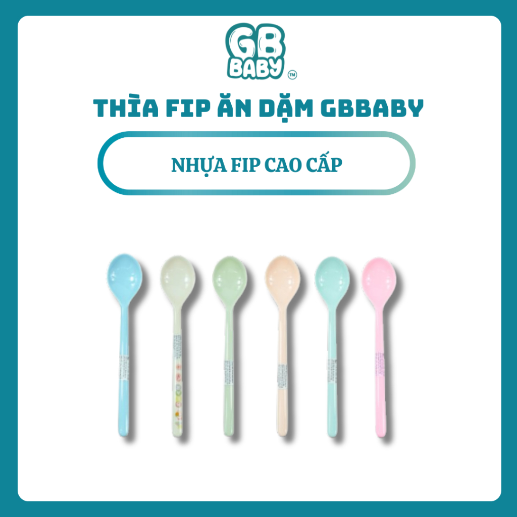Thìa ăn dặm cho bé Gbbaby, Đồ Dùng Ăn Dặm Tiện Lợi An Toàn