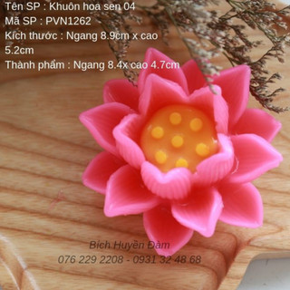 Khuôn silicon hoa sen 04