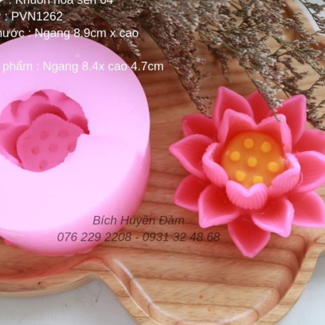 Khuôn silicon hoa sen 04
