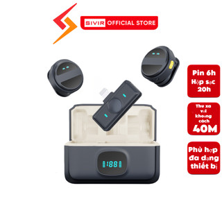 Micro Thu Âm Cài Áo SIVIR SX21,Mic Thu Âm Không Dây, Khử Tạp Âm Cao Cấp, Nhỏ Gọn Cơ Động
