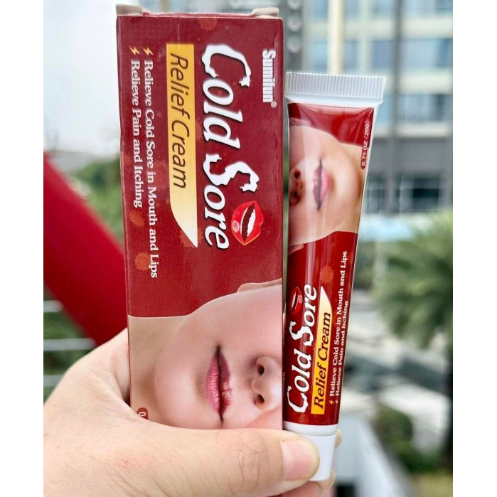 SUMIFUN 20g Kem dưỡng môi hạt Fordyce, mụn bã nhờn, Herpes Kem chăm sóc môi khô, nứt nẻ từ thảo dược