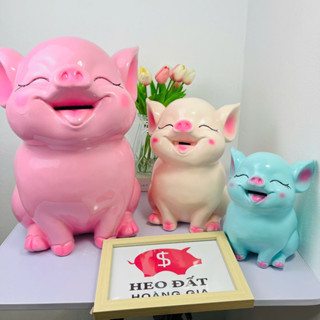 Heo đất HOT 3D 2025 tai vểnh, lợn đất đáng yêu, trang trí, quà tặng, decor, ống tiết kiệm- HĐHG72