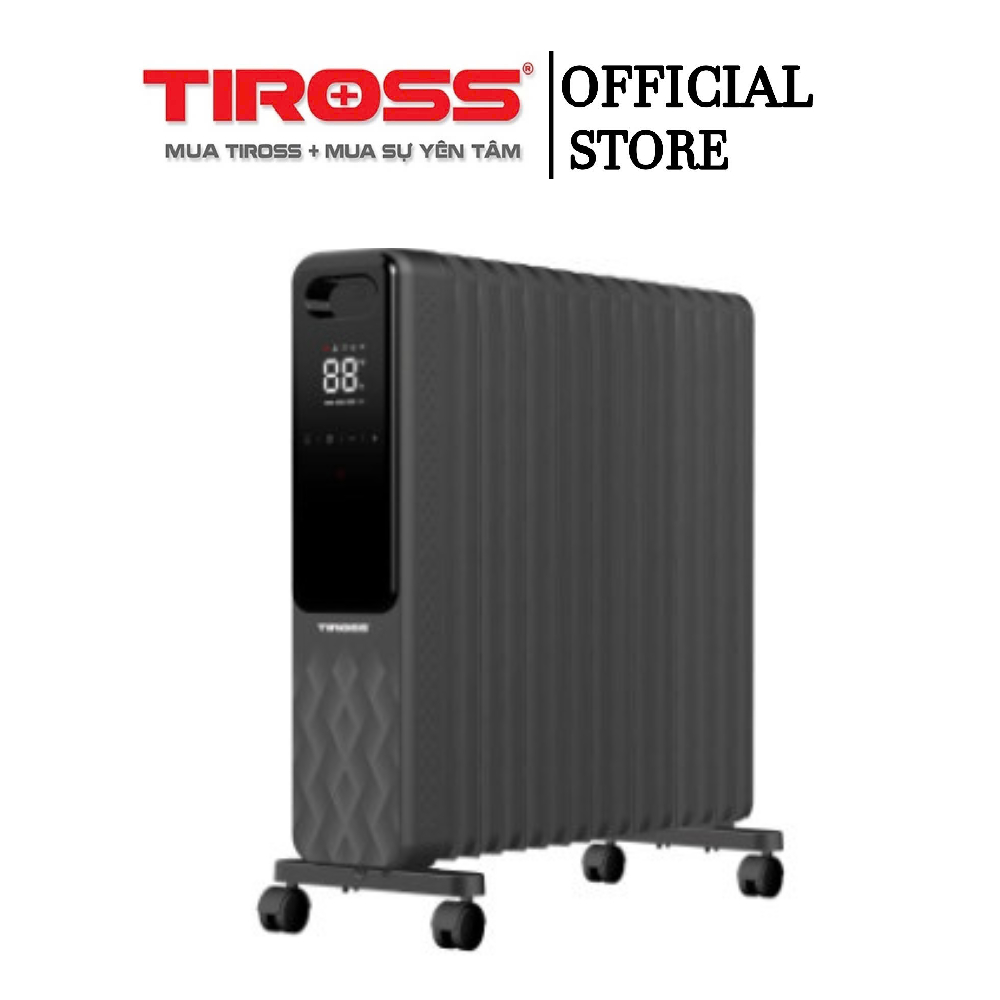 Máy sưởi dầu Tiross 15 thanh TS9222 Model mới nhất, điều khiển từ xa - Hàng chính hãng