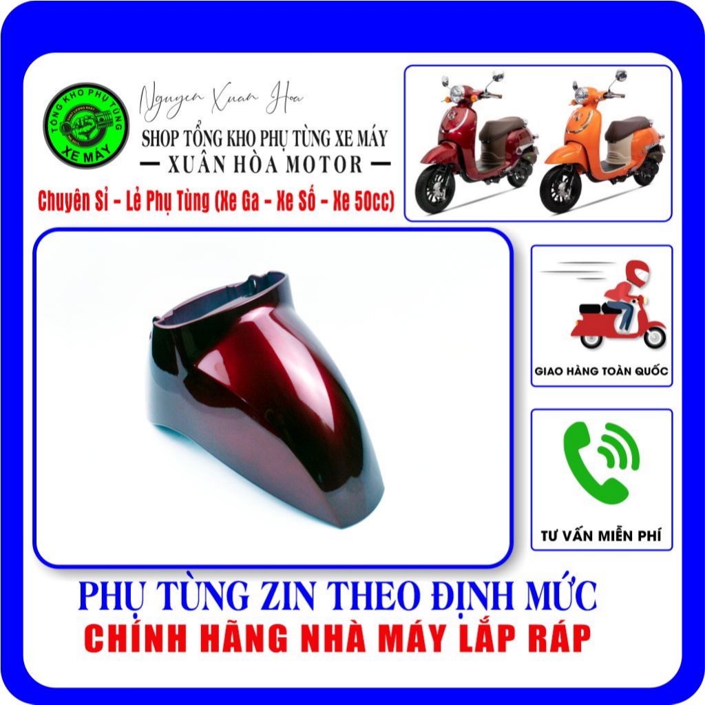 Chắn bùn trước (Dè trước) Hyosung HSV2-50cc/ Giorno bản 2023 Hyosung (Chất liệu nhựa ABS sơn cao cấp