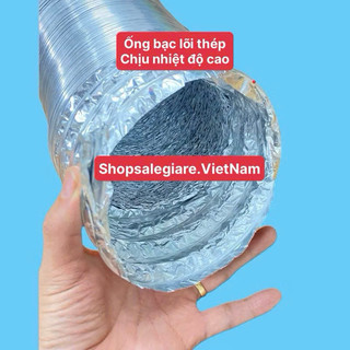 Ống gió bạc hút mùi size 200mm dài 8 mét