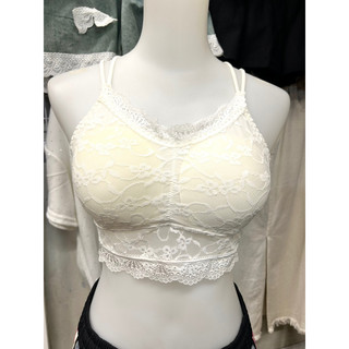 BRA REN CHÉO LƯNG (mã 561), Màu trắng, Dưới 52kg