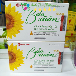  Viên uống nội tiết tố đẹp da cho phụ nữ 30+ Nam Dược Bảo Xuân Gold hộp 30 viên 