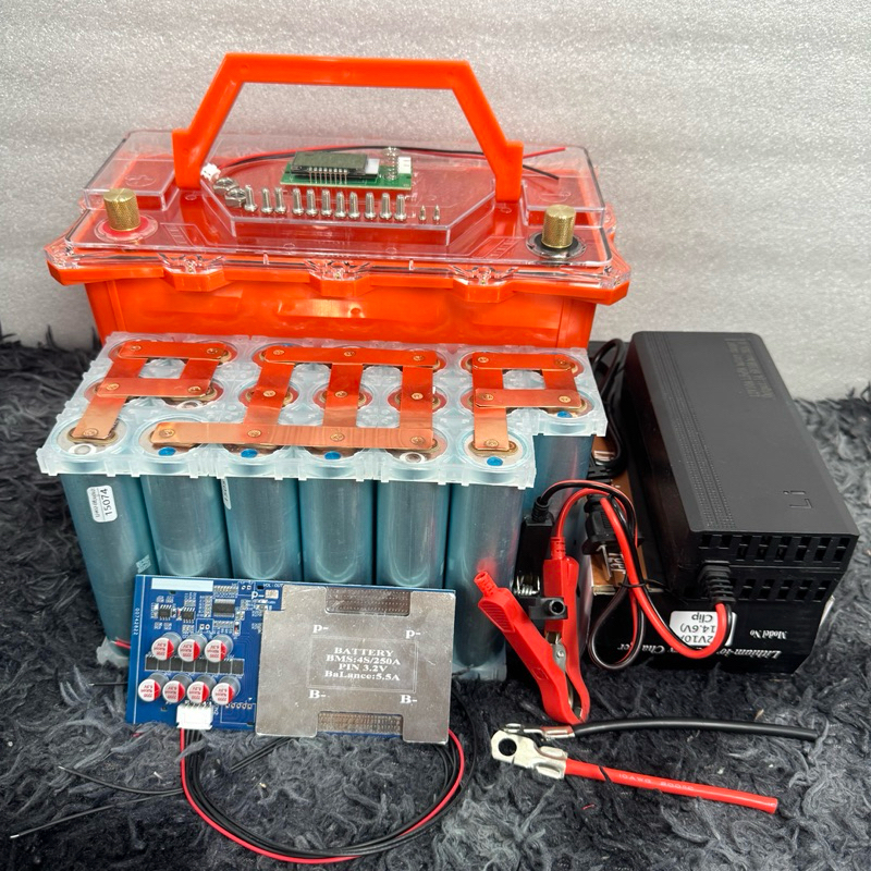 Combo tự ráp 75ah 4s, mạch TH 250a (33140)- Hộp chống nước tuyệt đối