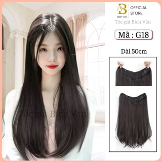Tóc giả kẹp phím cúp layer Bích Vân , tóc kẹp phím 50cm