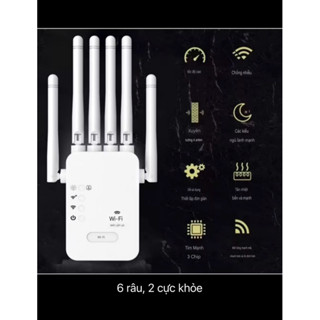 kích sóng wifi 6 râu xuyên tường ✅1200Mbps 2.4G-5G & ✅300Mbps 2.4G wifi là giải pháp dùng chung wifi khu vực rộng lớn