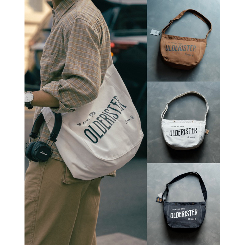 Túi đeo chéo Explore - Olderister cỡ lớn | Canvas dày dặn | 2 màu