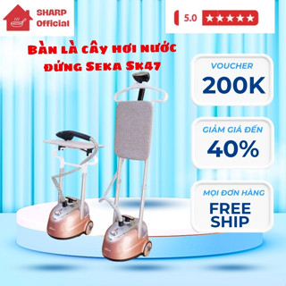 Bàn là cây hơi nước đứng SEKA SK479 kèm bàn ủi Công Suất 2000W, 10 cấp độ ủi phù hợp nhiều loại vải