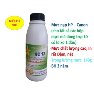 Mực nạp Canon LBP 3300, 2900, 3000, 3500, HP 12a, 49a, 53a, 16a, 93a Bình, hủ bơm, đổ hộp mực máy in