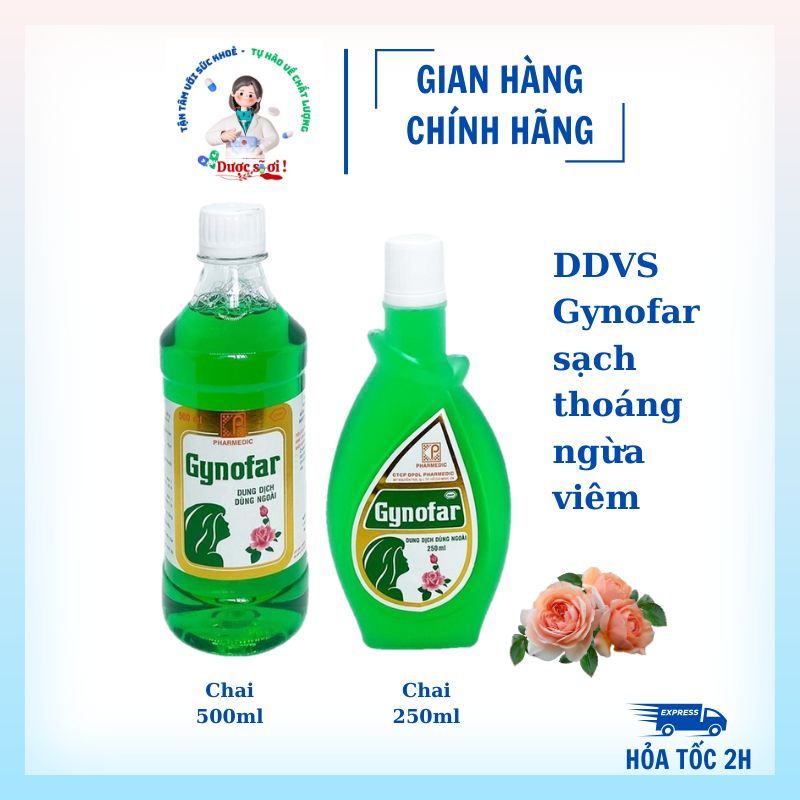Dung dịch vệ sinh Gynofar chai 250ml / 500ml