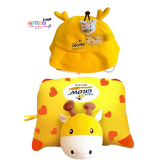 Gối đi xe máy cho bé và combo gối mũ grow/nutifood