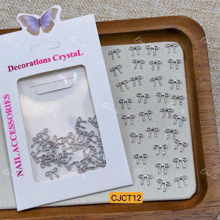 Sét Charm Nơ Kim Loại, charm nơ, sét nơ thừng - mina nail