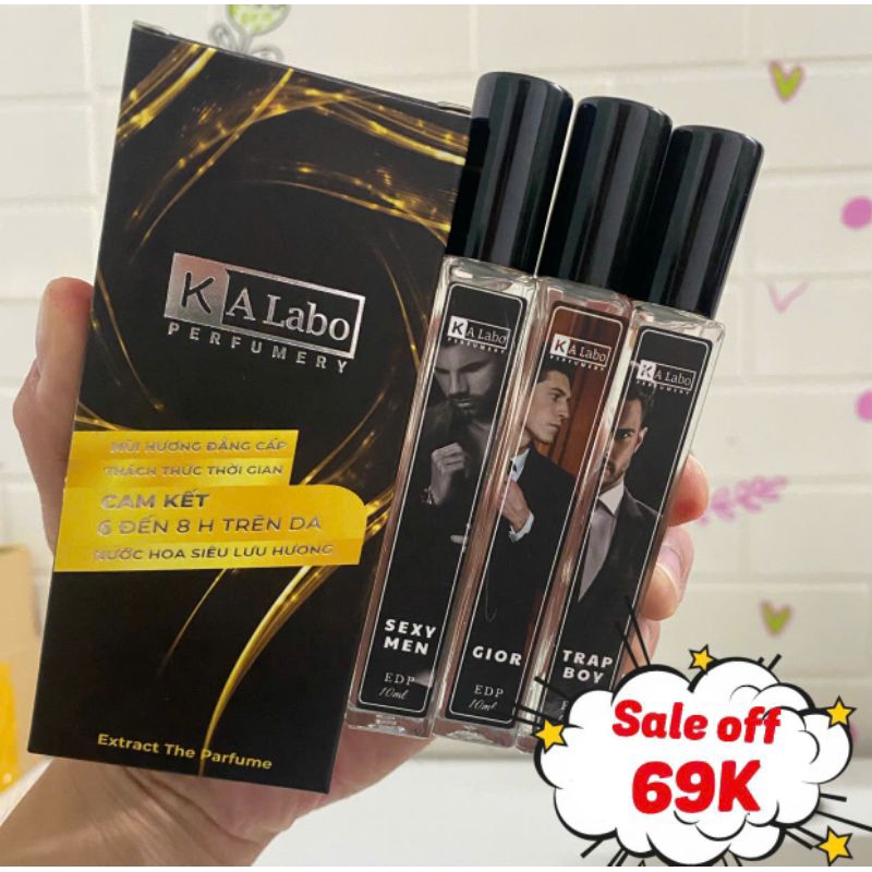Combo 3 Chai Nước Hoa Nam Kalabo Sang Trọng Lịch Lãm Hương Thơm Cuốn Hút