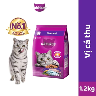 WHISKAS® Thức ăn mèo Whiskas hạt khô cho mèo 1.2kg