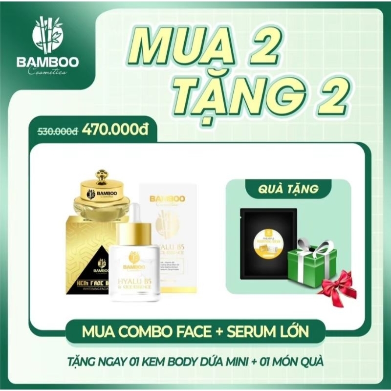 ⭐️Combo⭐️Kem Face Plus+ và Serum B5 Bamboo