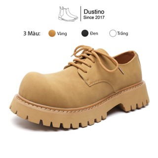 (Lùi 1 size) Giày Chunky Derby Mario Ver2 Đế 6cm Da Lộn NuBuck Unisex