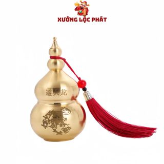 Hồ lô phong thuỷ bằng đồng hút tài lộc, tụ tài trận hồ lô đem lại may mắn, bổ trợ sức khoẻ mang lại bình an