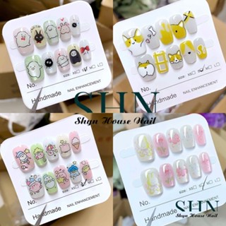 Nailbox mắt mèo ngắn, nailbox cute ngắn, nail cute, móng tay giả ngắn cute, nail cute hoạt hình theo size XS,S,M