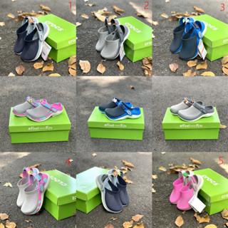 Dép sục cross literide 360 trẻ em nhiều màu chất liệu nhựa cao cấp đi mưa Bảo Vệ Ngón Chân, Dép Cross cho bé trai bé gái