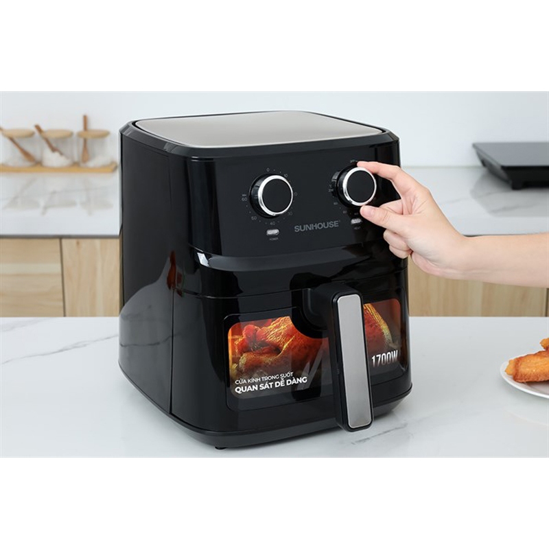 NỒI CHIÊN KHÔNG DẦU SUNHOUSE 6.5L, 9L (SHD4030, SHD4037)  bảo hành toàn quốc 1 năm | BigBuy360 - bigbuy360.vn
